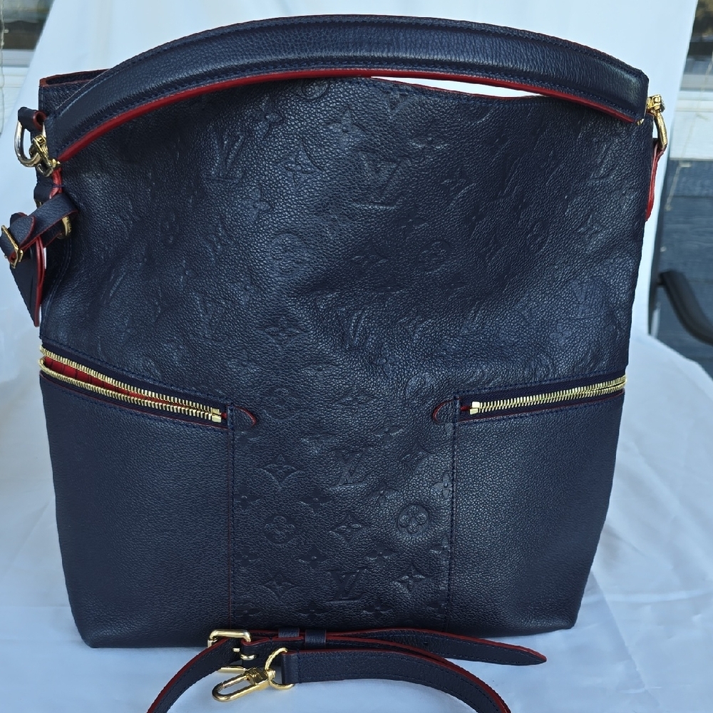 Louis Vuitton Melie Marine Rouge Shoulder Bag With Long Adjystable Strap